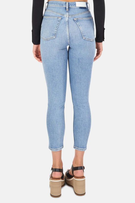  리던 데님 팬츠 Re/Done 하이 라이즈 앵클 크롭 진 90년대 중반 - RE/DONE