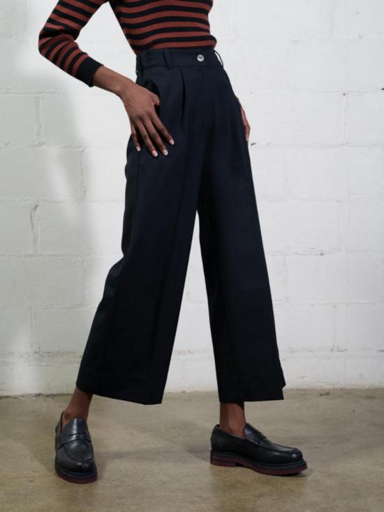  마리아 스탠리 스트레이트 팬츠 슬론 트라우저 누아르 - MARIA STANLEY