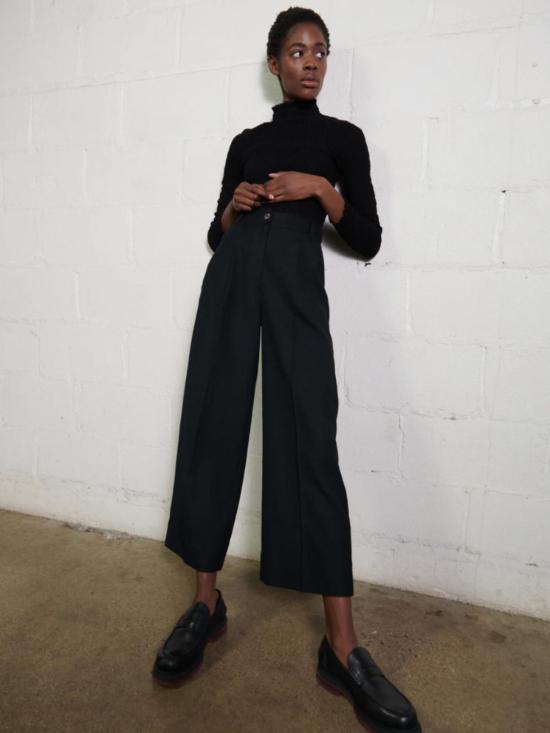  마리아 스탠리 스트레이트 팬츠 슬론 트라우저 누아르 - MARIA STANLEY