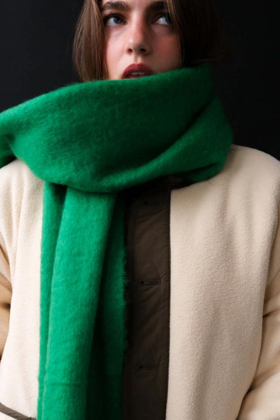  파이프앤로우 머플러/스카프 청키 솔리드 스카프 그래스 그린 - PIPE & ROW