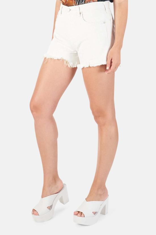  마우지 데님 팬츠 무시 켈튼 반바지 화이트 - MOUSSY