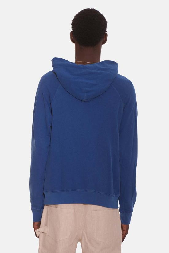  레스 티엔 후드 티셔츠 레 티엔 프렌치 테리 라글런 후드 워시드 코발트 - LES TIEN