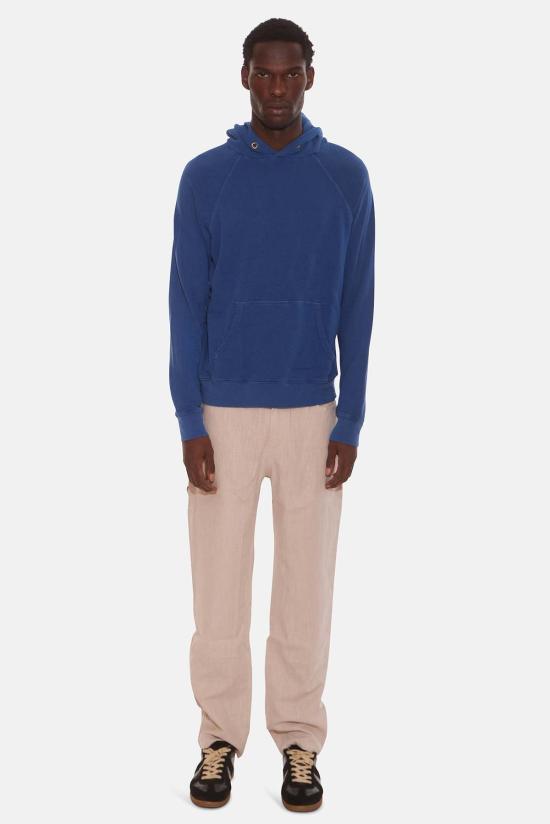  레스 티엔 후드 티셔츠 레 티엔 프렌치 테리 라글런 후드 워시드 코발트 - LES TIEN