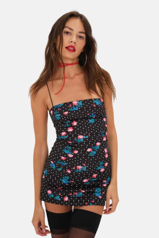  포러브앤레몬스 숏 원피스 For Love & Lemons 포지 미니 드레스 블랙