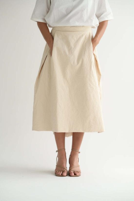 케이시 케이시 미디 스커트 문 스커트 에크루 - CASEY CASEY