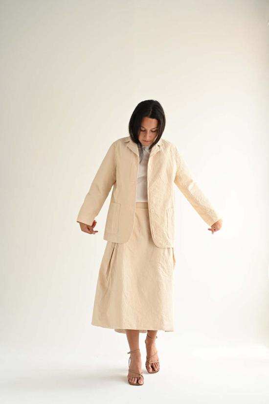  케이시 케이시 미디 스커트 문 스커트 에크루 - CASEY CASEY