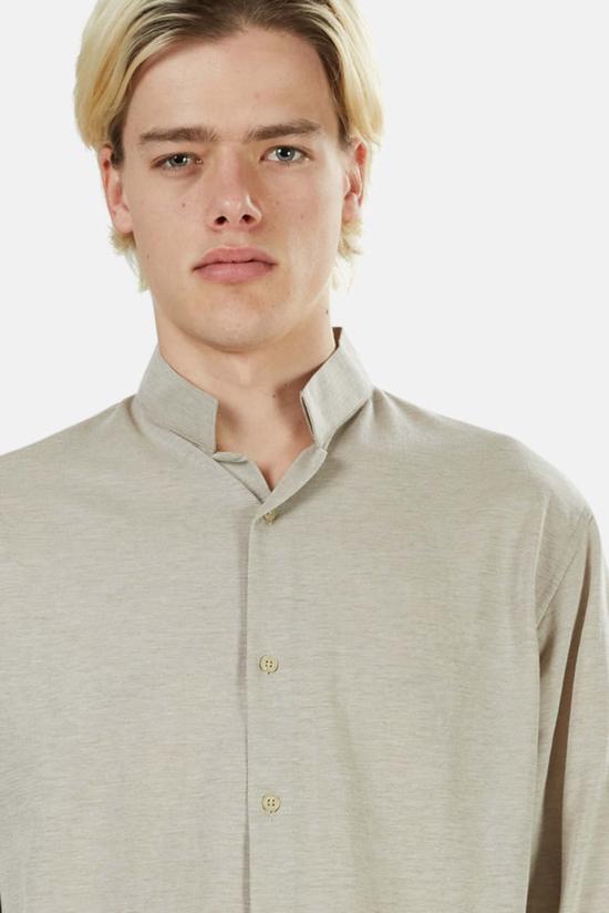  Blue&Cream 긴팔 셔츠 블루&크림 디올 버튼 다운 베이지 - BLUE&CREAM