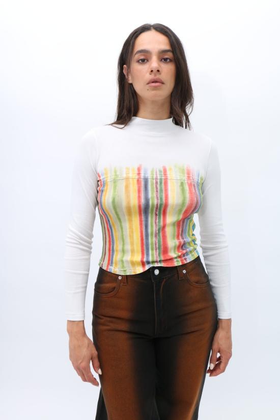  에크하우스 라타 터틀넥 Eckhaus Latta 프리즘 랩핑 베이비 - ECKHAUS LATTA