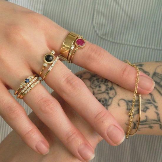  제니 권 디자인스 반지 제니 권 디자인 루비 라르고 링 멀티 - JENNIE KWON DESIGNS