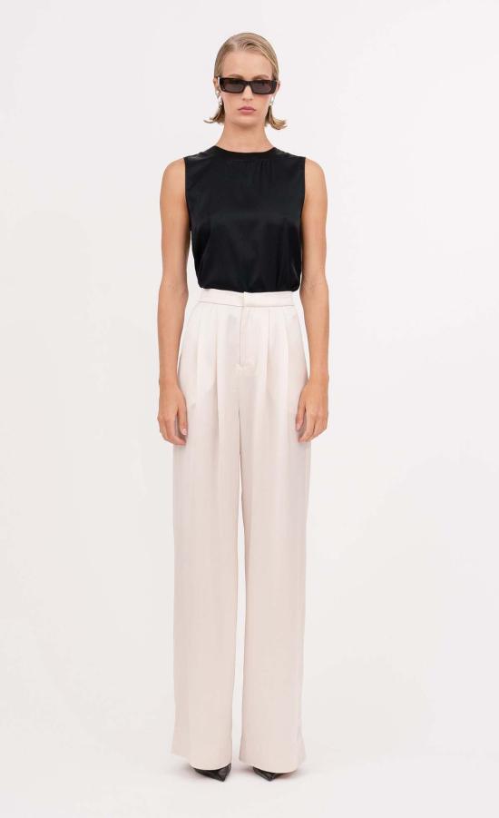  논살란트 레이블 민소매 티셔츠 넌샬런트 라벨 제이든 탑 블랙 - NONCHALANT LABEL