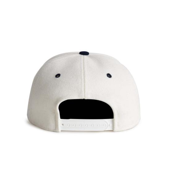  보씨 볼캡 Bossi B 로고 울 스냅백 캡 아이보리 - BOSSI