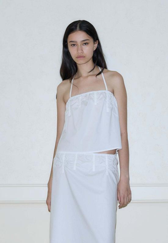  데이지 스튜디오 민소매 티셔츠 Deiji Studios 튜브탑 화이트