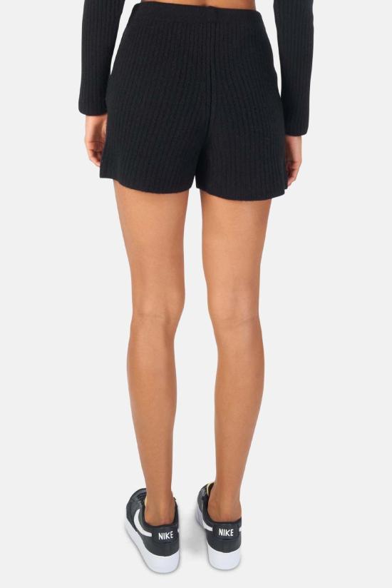  더 타일 클럽 숏팬츠 타일 클럽 페니 리브 캐시미어 반바지 블랙 - THE TILE CLUB