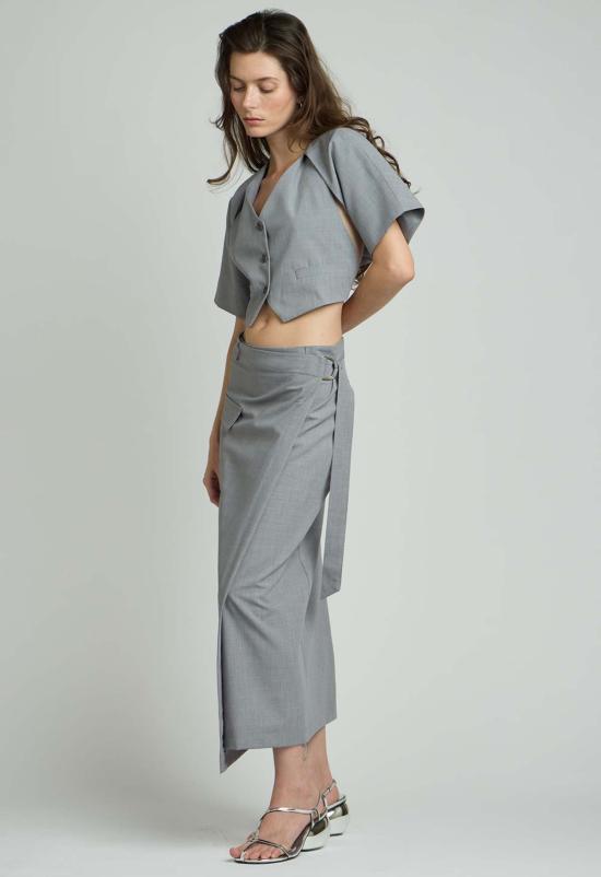  더 엔케이씨 스토어 베스트 Nkc 킹즐리  탑 헤더 그레이 - The NKC Store