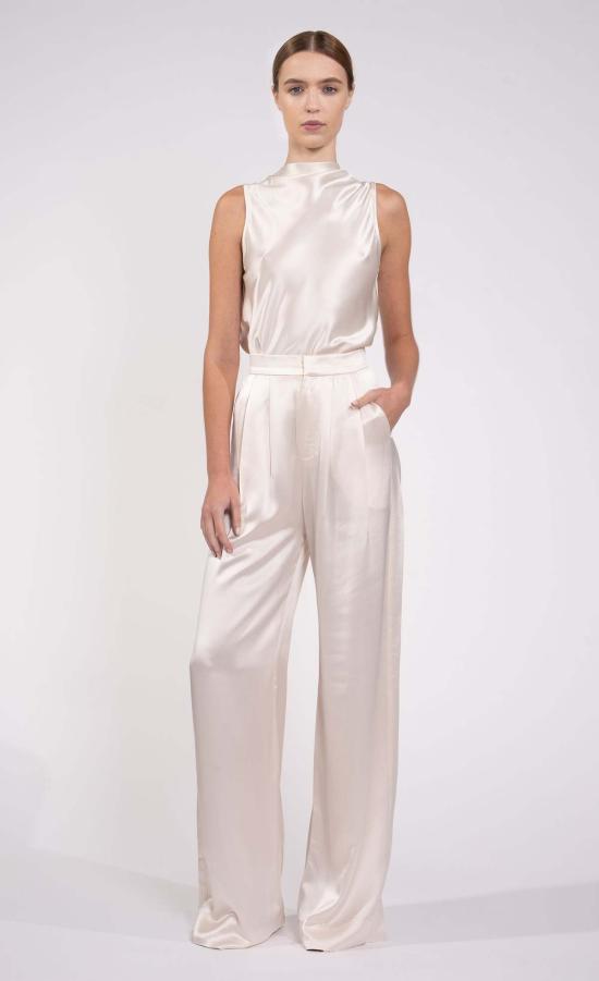  논살란트 레이블 블라우스 논차란트 라벨 레이니 탑 샴페인 - NONCHALANT LABEL