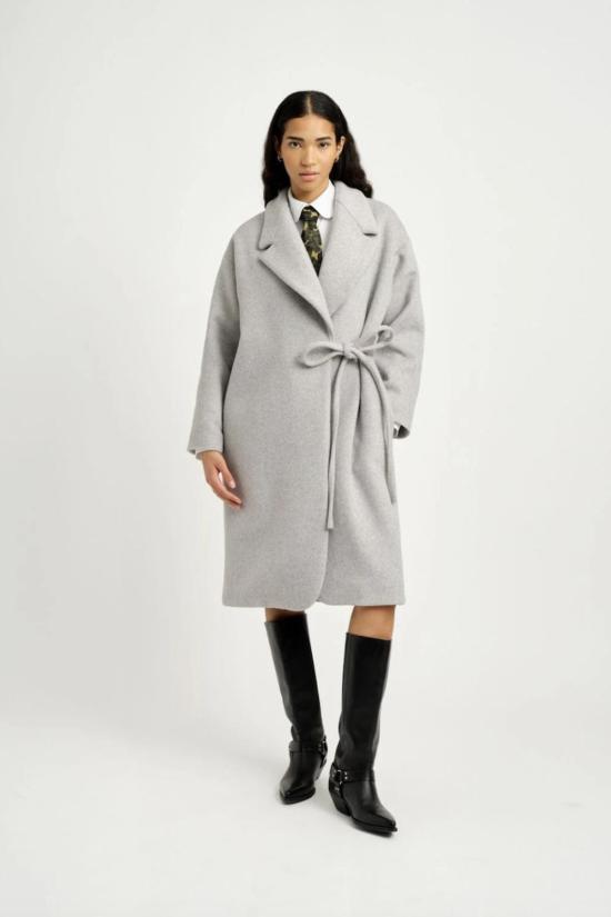  wool coat 트렌치 코트 엘리자 포크너 모건 코트 그레이 - OTHER BRANDS