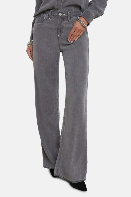  라장스 데님 팬츠 에이전스 알리센트 와이드 레그 진 솔라스