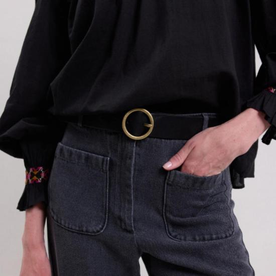  하트포드 레귤러 벨트 아론드 가죽