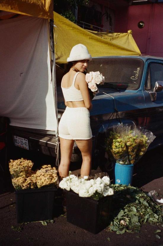  니아 토마스 민소매 티셔츠 리아 리버시블 니트 탑 - NIA THOMAS