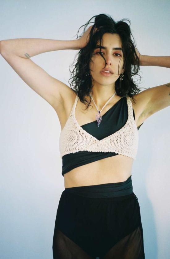  니아 토마스 민소매 티셔츠 리아 리버시블 니트 탑 - NIA THOMAS