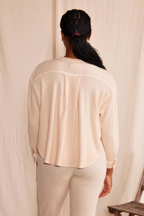  피플 오브 레이저 블라우스 People Of Leisure 퀸 와플 탑 - PEOPLE OF LAISURE