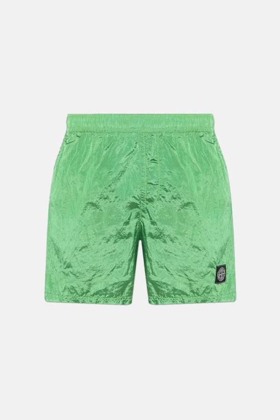  스톤 아일랜드 스윔팬츠 에코닐 나일론 메탈 수영복 라이트 그린