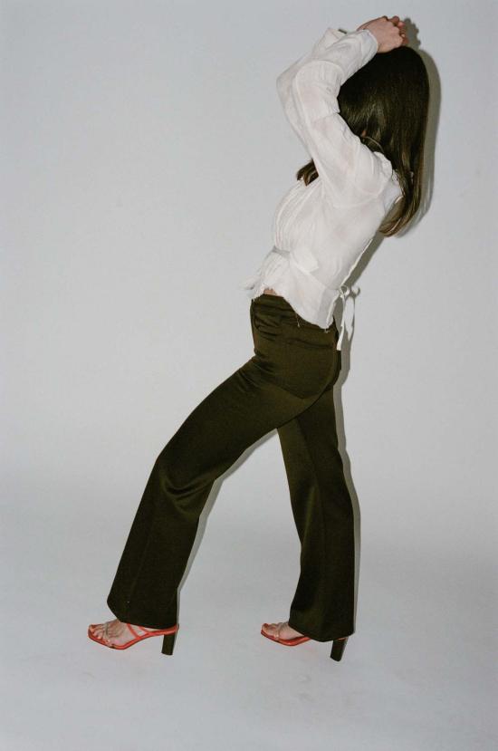  아워레가시 스트레이트 팬츠 아워 레거시 부츠 컷 팬츠 브라운 - OUR LEGACY