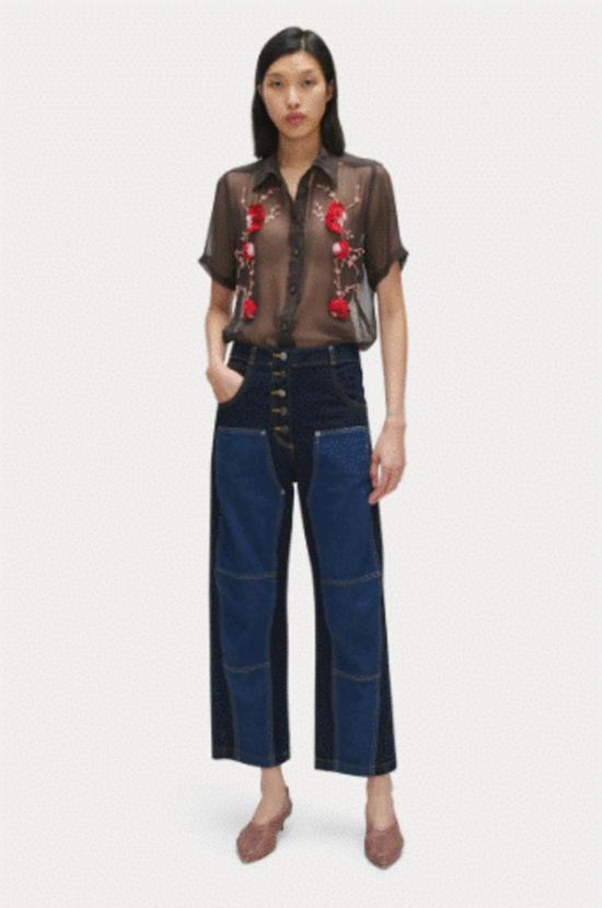  레이첼 코미 데님 팬츠 핸디 팬츠 다크 인디고 - RACHEL COMEY