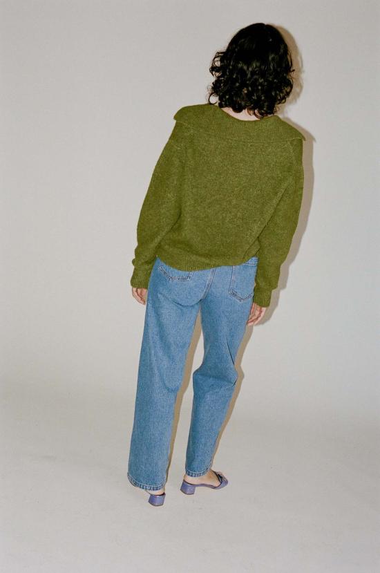  레지나표 데님 팬츠 레지나 표 모드 트라우저 데님 블루 - REJINA PYO