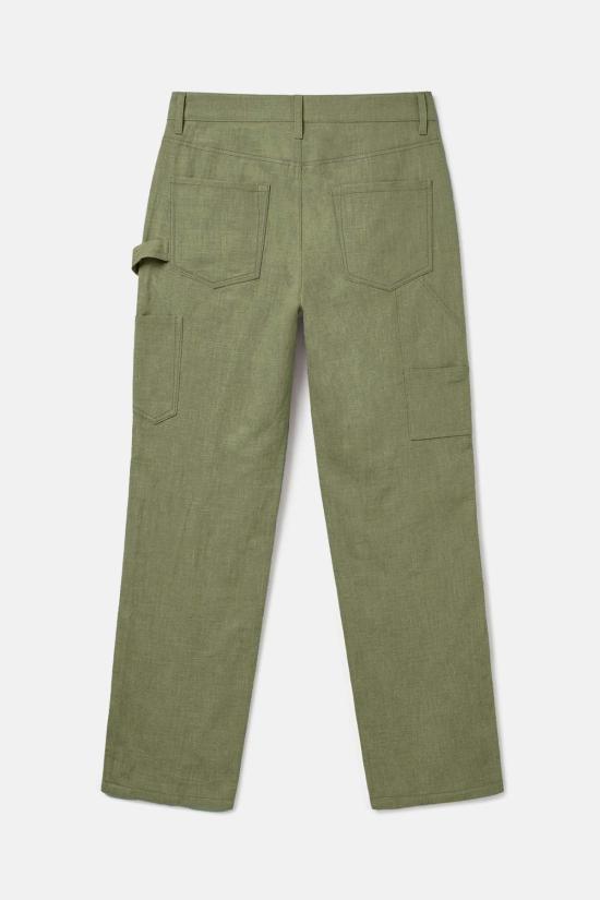  블루&크림 스트레이트 팬츠 WVBC23B55 GREEN - BLUE&CREAM