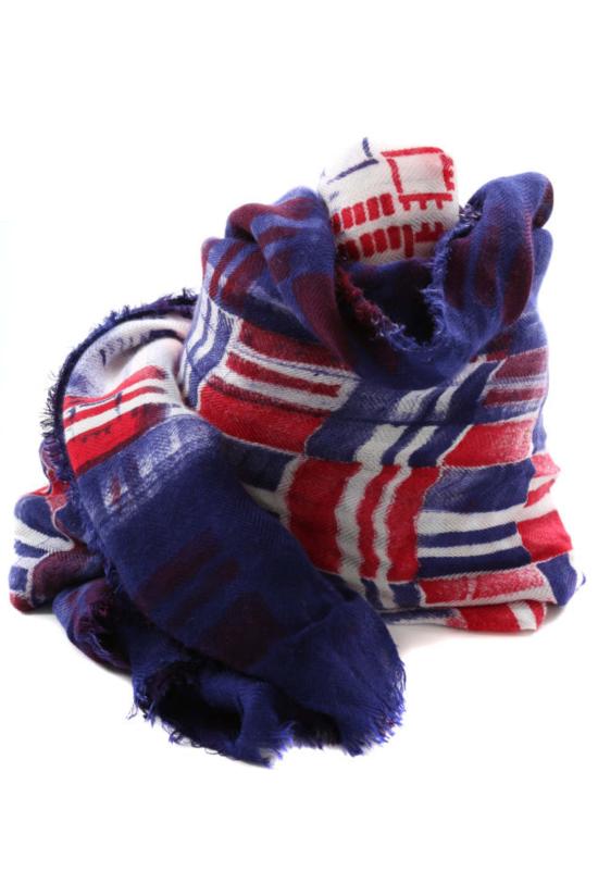  팔리에로 사르티 머플러/스카프 Faliero Sarti Brando 모달 스카프 인디고/레드