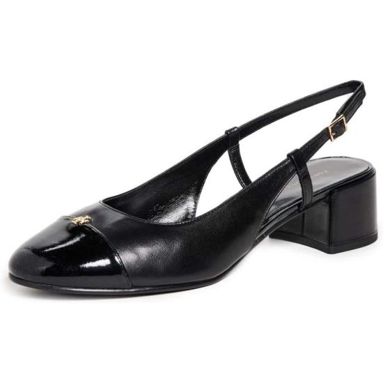  토리버치 힐/펌프스 캡 토 슬링백 펌프 퍼펙트 블랙