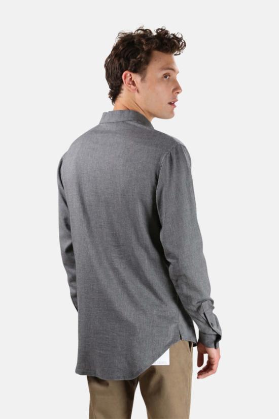  Blue&Cream 긴팔 셔츠 블루&크림 디올 버튼 다운 다크 그레이 - BLUE&CREAM