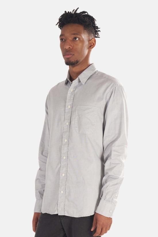  Blue&Cream 긴팔 셔츠 블루&크림 피케 버튼 다운 그레이 - BLUE&CREAM