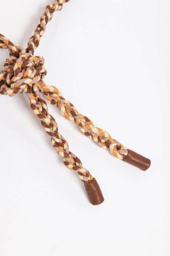  알리지 슬림 벨트 Alysi 브레이디드 레더  믹스 - ALYSI