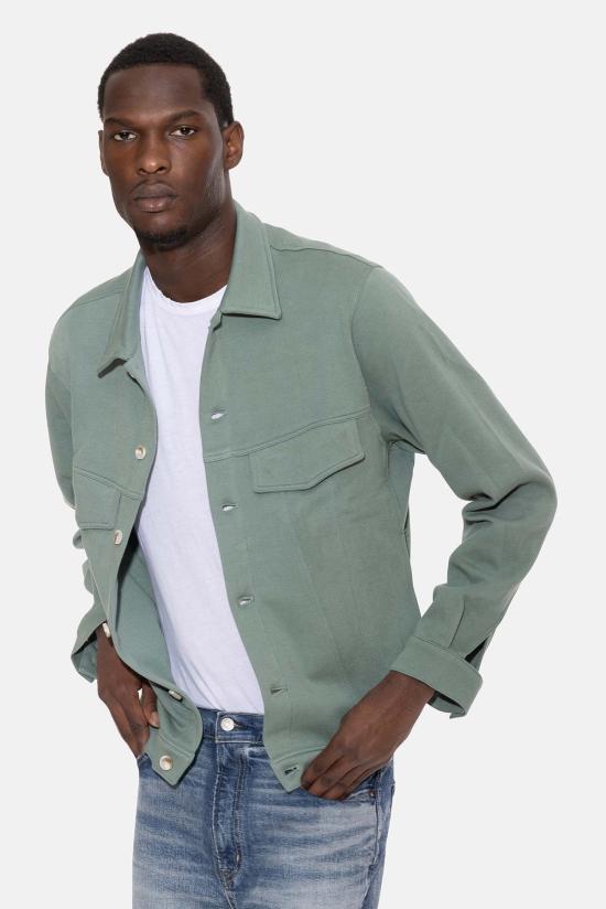  블루&크림 자켓 매드 피케 트러커 재킷 펀 - BLUE&CREAM