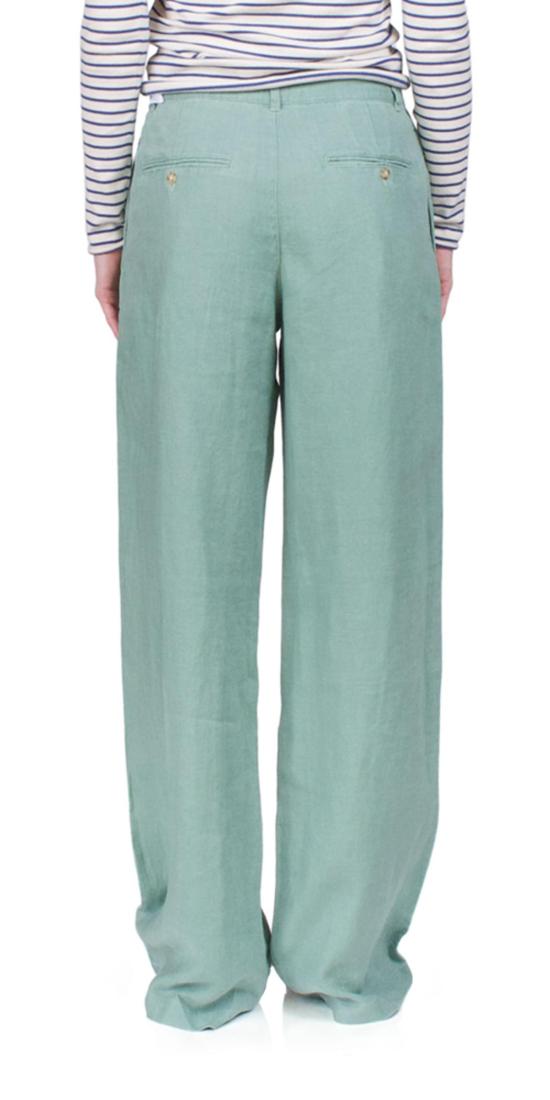  DENIMIST 스트레이트 팬츠 데님미스트 더블 플리트 와이드 레그 치노 세이지 - OTHER BRANDS