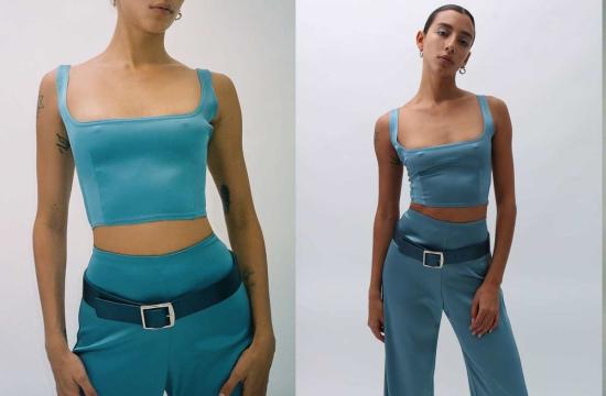  패리스 조지아 민소매 티셔츠 파리 조지아 마니 탑 씨 - PARIS GEORGIA