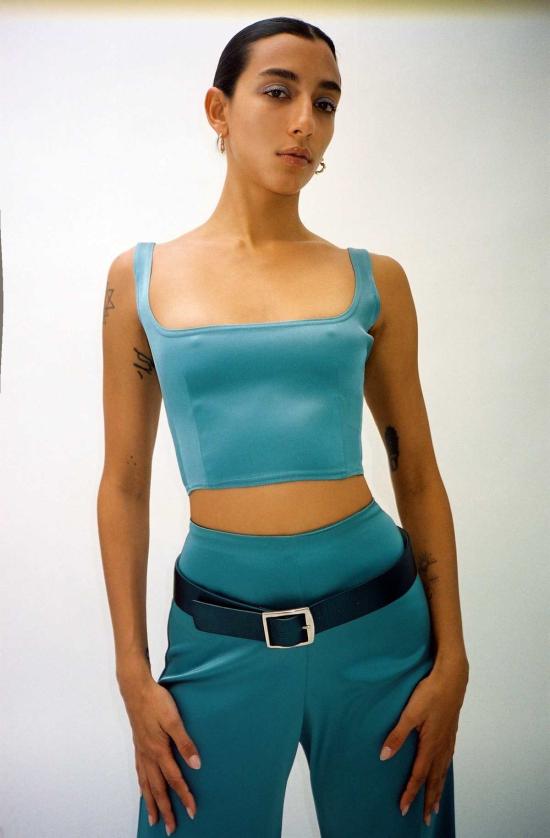  패리스 조지아 민소매 티셔츠 파리 조지아 마니 탑 씨 - PARIS GEORGIA