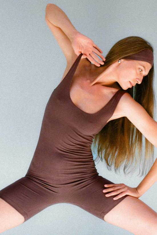  Gil Rodriguez 민소매 티셔츠 길 로드리게스 비아 올림피아 숏 유니타드 초콜릿 - GIL RODRIGUEZ