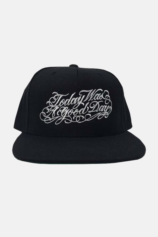  블루&크림 볼캡 블루앤크림 오늘은 좋은 하루였습니다 스냅백 캡 블랙