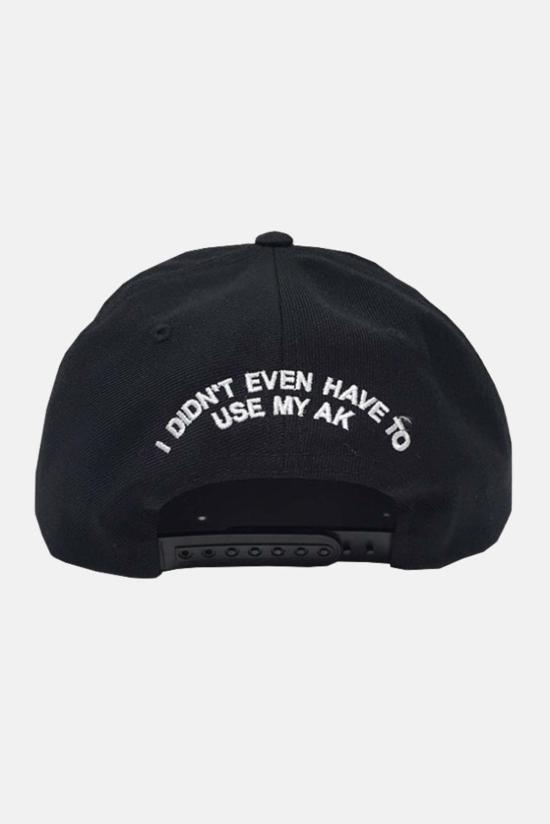  블루&크림 볼캡 블루앤크림 오늘은 좋은 하루였습니다 스냅백 캡 블랙 - BLUE&CREAM