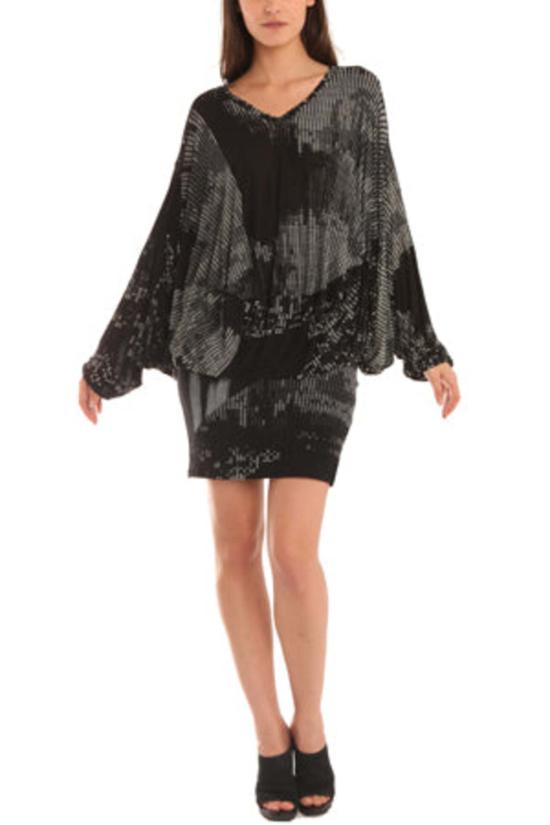  Salvor 숏 스커트 살보어 프린트 미니 스커트 블랙 - OTHER BRANDS