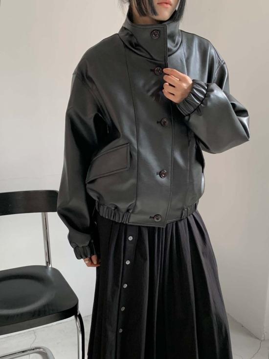  더 엔케이씨 스토어 가죽 자켓 Nkc 소리아나 비건 가죽 재킷