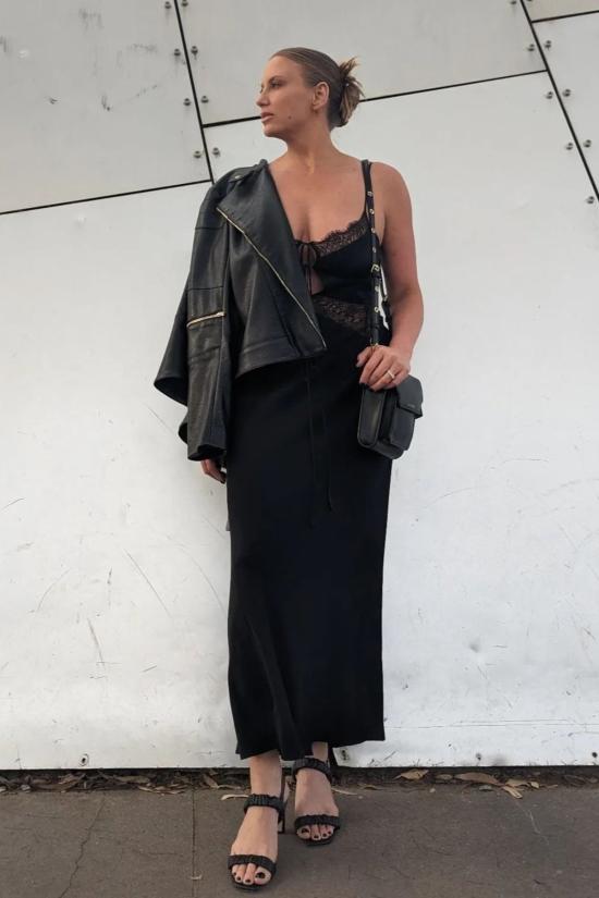  백앤브릿지 롱 원피스 벡 + 브릿지 니콜렛 맥시 드레스 블랙 - BEC + BRIDGE