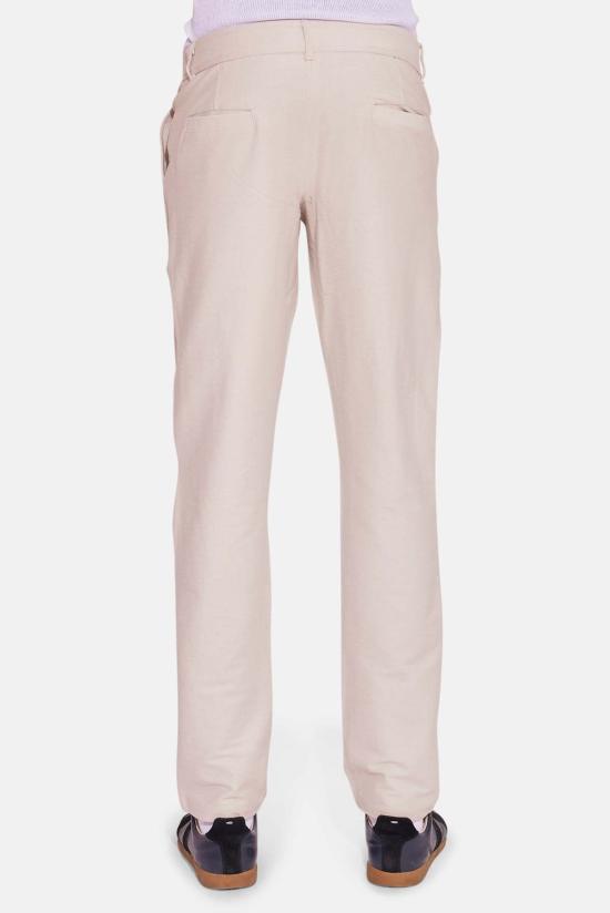  블루&크림 스트레이트 팬츠 에브리데이 슬림 팬츠 베이지 - BLUE&CREAM