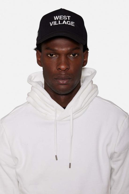  블루&크림 볼캡 웨스트 빌리지 햇 블랙