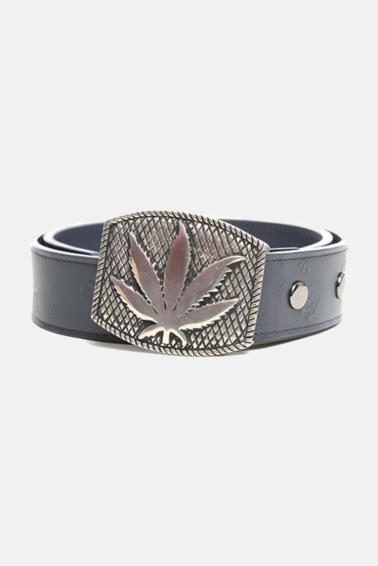  루시앙 팔라피네 레귤러 벨트 루시앙 펠라트 피넷 리프 엠보싱  블루 - LUCIEN PELLAT-FINET