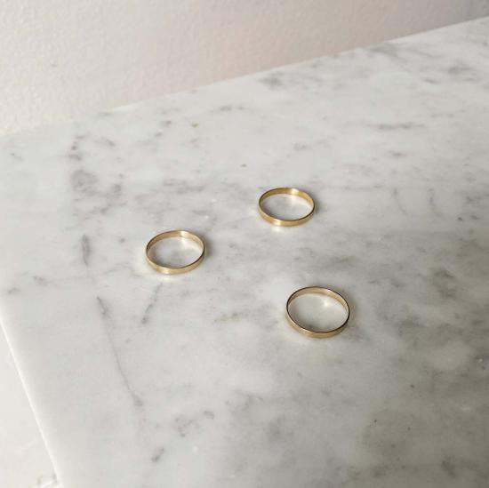  타린 토마스 반지 제이니 밴드 링 옐로우 골드 - TARIN THOMAS