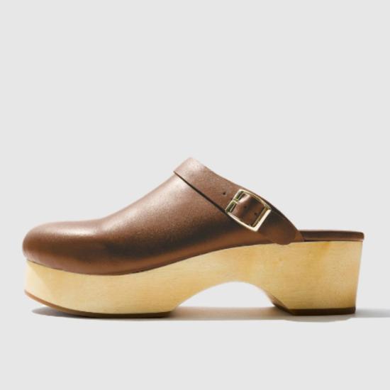  베아트리스 발렌수엘라 뮬/슬리퍼 베아트리스 발렌주엘라 우든 클로그 카카오